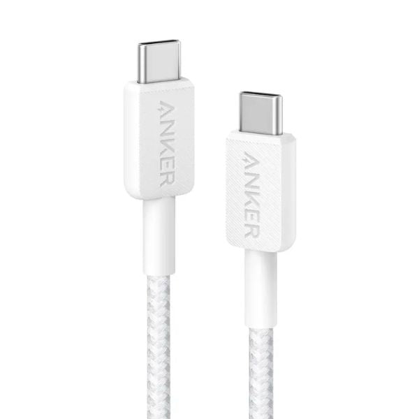 Anker 322 Type-C to Type-C Cable - Fast Charging & High-Speed Data Transfer, 60W Output, 6 Feet Length, Durable Design