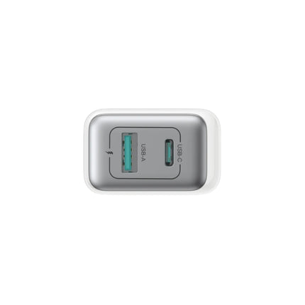 JOYROOM JR‑TCF15 30W dual‑port fast charging adapter with USB‑C PD and USB‑A QC outputs