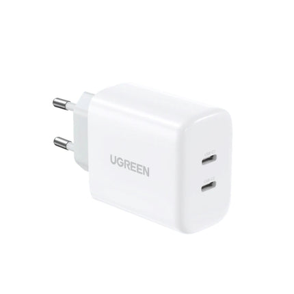 UGREEN 40W dual USB‑C fast charging wall adapter with 2 ports