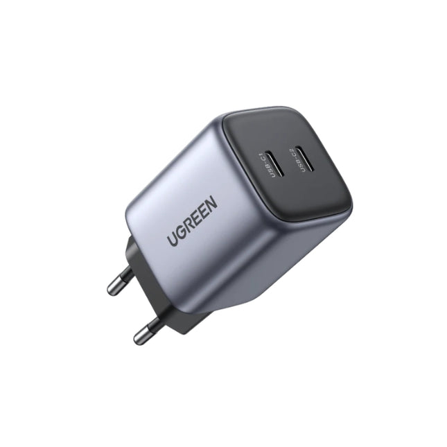UGREEN Nexode 45W dual‑port USB‑C GaN fast charging wall adapter