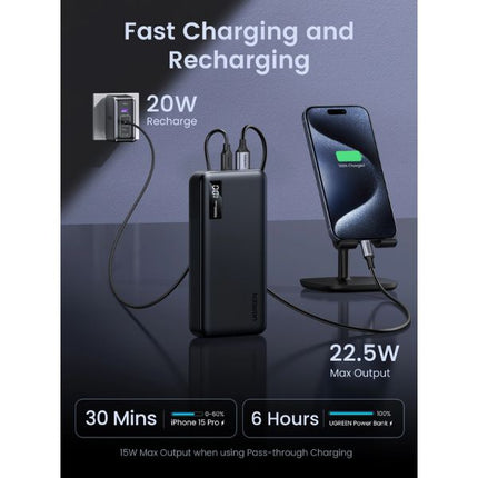 UGREEN PB312 20,000mAh Power Bank for Fast Charging